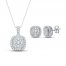 Diamond Gift Set 1 ct tw Round-Cut 10K White Gold