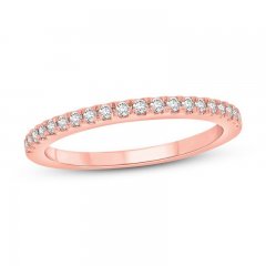 Diamond Wedding Band 1/5 ct tw 14K Rose Gold