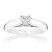 Tolkowsky Diamond Ring 1/3 Carat Princess-cut 14K White Gold