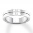 Men's Diamond Wedding Band 1/5 ct tw Square 14K White Gold