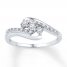 Diamond Ring 1/10 ct tw Round-cut Sterling Silver