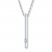 Diamond Bar Necklace 10K White Gold