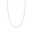 18" Singapore Chain 14K White Gold Appx. 1.15mm