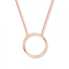 Circle Necklace 14K Rose Gold