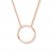 Circle Necklace 14K Rose Gold