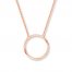 Circle Necklace 14K Rose Gold