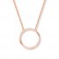 Circle Necklace 14K Rose Gold