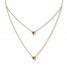 Black Diamond Choker Necklace 1/3 ct tw 10K Yellow Gold