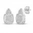 Diamond Fashion Earrings 1/3 ct tw Round-cut 10K White Gold