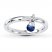 Stackable Ring Lab-Created Sapphire Sterling Silver