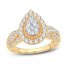 Multi-Diamond Engagement Ring 1 ct tw Round-cut 14K Yellow Gold