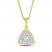 Diamond Necklace 1/3 ct tw Round-cut 10K Yellow Gold 18"