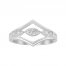 Diamond Geometric Ring 1/5 ct tw Round-cut 10K White Gold