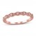 Diamond Anniversary Ring 1/10 ct tw in 10K Rose Gold