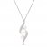 Cultured Pearl Necklace 1/8 ct tw Diamonds 10K White Gold