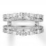 Diamond Enhancer Ring 1-1/3 ct tw Round-cut 14K White Gold