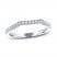 THE LEO Legacy Lab-Created Diamond Wedding Band 1/4 ct tw Round-cut 14K White Gold