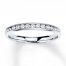 Diamond Band 1/4 ct tw Round-cut 10K White Gold