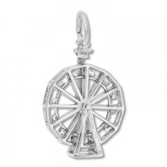 Ferris Wheel Charm Sterling Silver