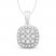 Diamond Necklace 1/4 ct tw Round-Cut 10K White Gold 18"