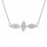 Diamond Geometric Necklace 1/5 ct tw Round-cut 10K White Gold