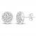 Diamond Earrings 1/2 ct tw Round-cut 14K White Gold