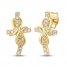 Le Vian Diamond Cross Earrings 1/5 ct tw 14K Honey Gold