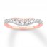 Diamond Anniversary Band 1/2 ct tw Round-cut 14K Rose Gold