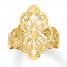 Butterfly Filigree Ring 14K Yellow Gold