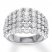 Diamond Ring 2-1/2 ct tw Round-cut 10K White Gold