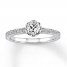 Diamond Engagement Ring 1/2 ct tw 14K White Gold