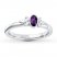 Stackable Ring Amethyst Sterling Silver