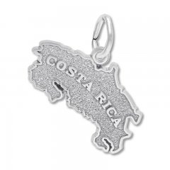 Costa Rica Charm Sterling Silver