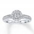 Previously Owned Leo Diamond Ring 3/4 ct tw 14K White Gold