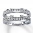 Diamond Enhancer Ring 1/2 ct tw Round-cut 14K White Gold