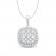 Diamond Necklace 1 ct tw 10K White Gold 18"