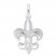 Fleur-de-Lis Charm Sterling Silver