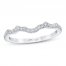 First Light Diamond Wedding Band 1/5 ct tw 14K White Gold