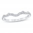 First Light Diamond Wedding Band 1/5 ct tw 14K White Gold