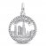 Chicago Skyline Charm Sterling Silver