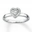 Stackable Diamond Ring 1/8 ct tw Diamonds Sterling Silver