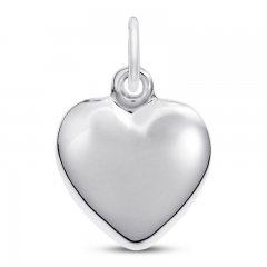 Heart Charm Sterling Silver