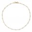 Beaded Station Anklet 14K Yellow Gold 10" Length