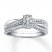 Diamond Bridal Set 1/3 ct tw Round-cut 10K White Gold