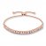 Diamond Bolo Bracelet 1/2 ct tw Round-cut 10K Rose Gold