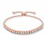 Diamond Bolo Bracelet 1/2 ct tw Round-cut 10K Rose Gold