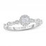 Adrianna Papell Diamond Engagement Ring 1/4 ct tw 14K White Gold