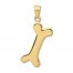 Dog Bone Charm 14K Yellow Gold