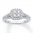 Diamond Engagement ring 3/4 carat tw 14K White Gold