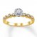 Diamond Engagement Ring 1/4 ct tw Round-cut 10K Two-Tone Gold